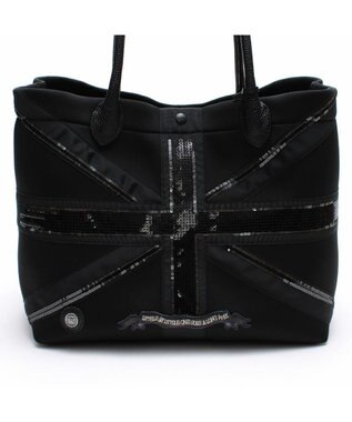 A.D.M.J. 【魔法の様に軽い】マジックライト/ユニオンジャックキューブトート34cm NEGRO