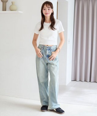 WEGO 【SMサイズ展開】コンパクトリブT ホワイト