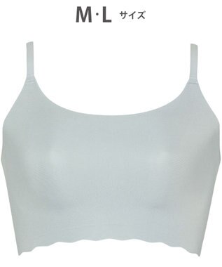 WACOAL 【GOCOCi ゴコチ】 ノンワイヤー ハーフトップ 伸びのよい素材を使用 ムレにくく快適 フラット仕上げ ホックなし ブラトップ レディース CGG220 /ワコール チャコールグレー