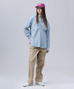 J.PRESS MEN 【J.PRESS ORIGINALS】【UNISEX】Cotton Broad Cloth Shirt / B.D. / Baggy-Fit グリーン系1