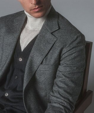 GOTAIRIKU 【DELFINO】ナポリジオメトリックツイード ジャケット_グレー ライトグレー系8