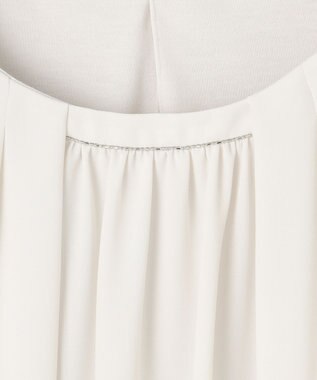 23区 S 【洗える】シルキーデシン ギャザー カットソー ベージュ系