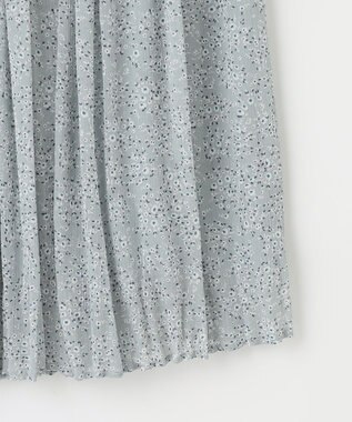 ANY SIS 【洗える】クリスタルプリーツフラワー スカート ミント系