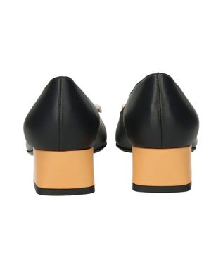 INTER-CHAUSSURES 【FABIO RUSCONI】オーナメントパンプス ブラックコンビ
