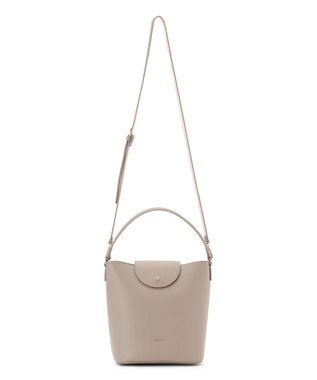 TOCCA PETAL SILHOUETTE LEATHER BAG  レザーバッグ ベージュ系