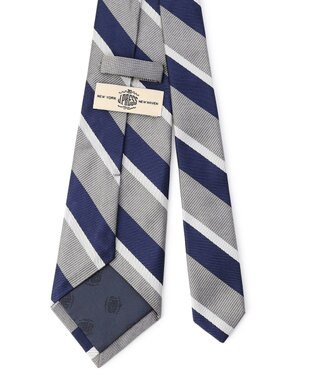 J.PRESS MEN 【STRUCTURE MIX COLLECTION】レジメンタル ネクタイ グレー系1