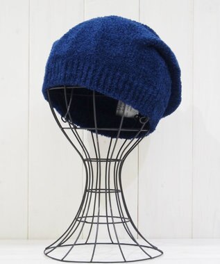 石田製帽 マイクロモール ホールガーメント ニット帽 ネイビー