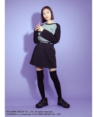 Green Parks ■別注　ＬＯＶＥ　ＢＯＡＴ　ミニスカート Black