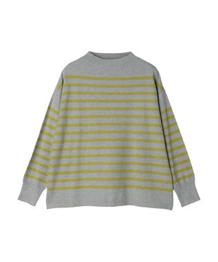 CRAFT STANDARD BOUTIQUE とてもちボーダーニットプルオーバー Gray Mixture