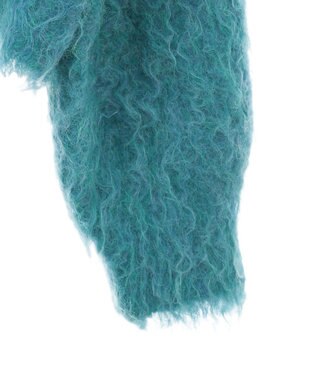 Green Parks armonia．シャギーショートカーディガン Blue