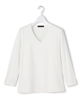  【速乾・UVケア・接触冷感・洗える】 スーペリアジャージー Vネックカットソー