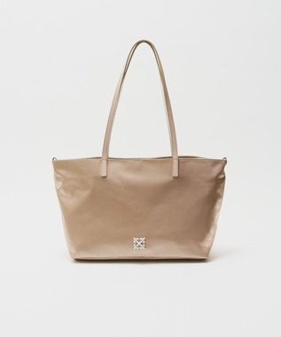 russet バイカラーレザーハンドルトートバッグ(SF-279) PinkBeige