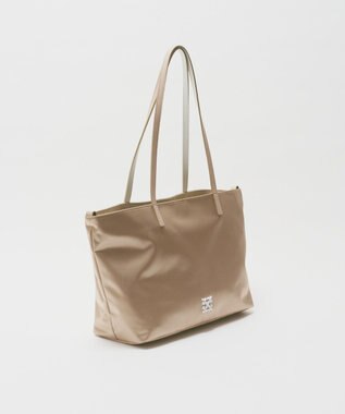 russet バイカラーレザーハンドルトートバッグ(SF-279) PinkBeige