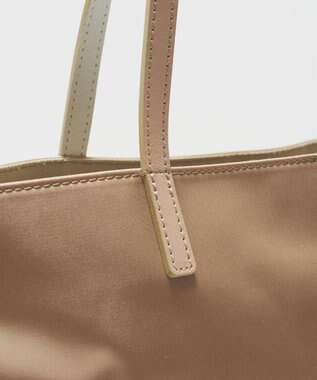 russet バイカラーレザーハンドルトートバッグ(SF-279) PinkBeige