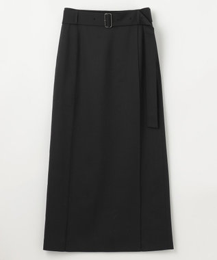 NAVE 【Nave・セットアップ可】ウールポリエステルツイルスカート ブラック系