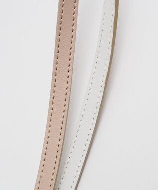 russet バイカラーレザーハンドルトートバッグ(SF-279) PinkBeige