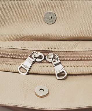 russet バイカラーレザーハンドルトートバッグ(SF-279) PinkBeige