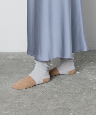 TRICOTE ギャザールーズハイソックス 94L.GRAY