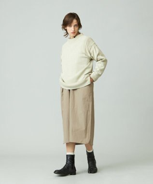 J.PRESS YORK STREET 【UNISEX】ピグメントコットン ガンジーニット ベージュ系