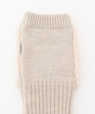 TOCCA KNIT FUR HANDWARMER 手袋 オフ系