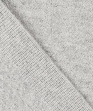 自由区 【洗える】ソフトウールハイゲージ カーディガン グレーメランジ