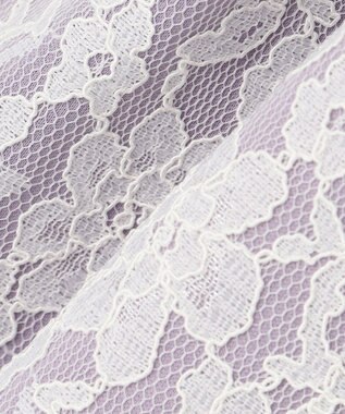 ANY KIDS 襟付きレースボンディングワンピース ラベンダー