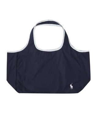 MOONBAT POLO RALPH LAUREN ポロポニー 刺繍 ポーチ付きレインバック ネイビーブルー