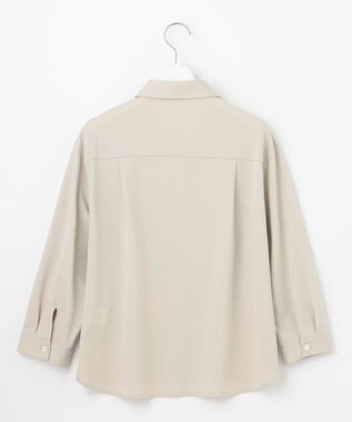 J.PRESS LADIES L 【冷房対策に】タイプライターライクジャージー シャツ カットソー グレージュ系