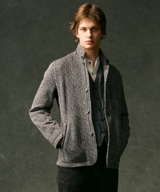 JOSEPH ABBOUD 【キングサイズ・軽量/ストレッチ/イージーケア】ツィーディーフリース ジャケット