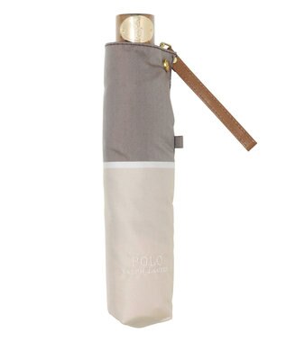 MOONBAT POLO RALPH LAUREN(ポロ ラルフローレン) 折りたたみ傘 ロゴ刺繍 バイカラー ベージュ