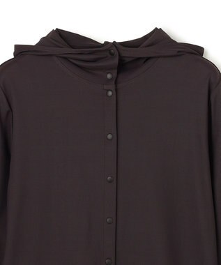 UNFILO ラッシュガード スナップフーディ チャコールブラウン