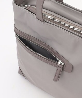 Y'SACCS アシメファスナーポケットトート グレージュ