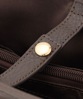 ANY 【PC・A4サイズ収納可】ステッチラインキャンバストート チャコールグレー