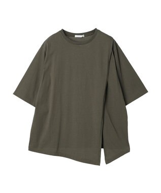 Green Parks アシメトリーデザインチュニック Light Khaki