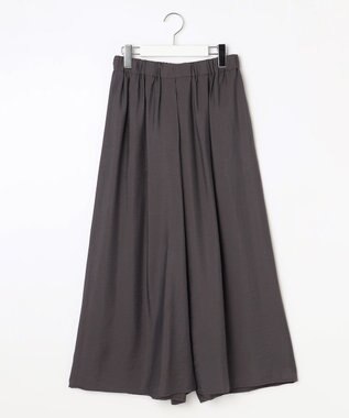 自由区 【セットアップ対応・接触冷感・UVケア・洗える】エアリーツイルキュロット パンツ バーント