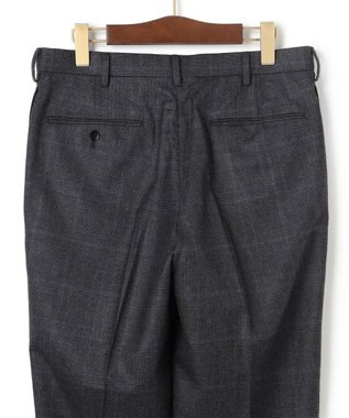 J.PRESS MEN 【ストレッチ / 洗える】トリートメントウールシェードブルーチェック スラックス グレー系4