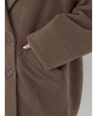 earth music&ecology ＢＩＧカラーコクーンコート Mocha