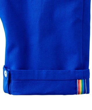 MIKI HOUSE HOT BISCUITS 【70-110cm】カラフルブロック オーバーオール ブルー