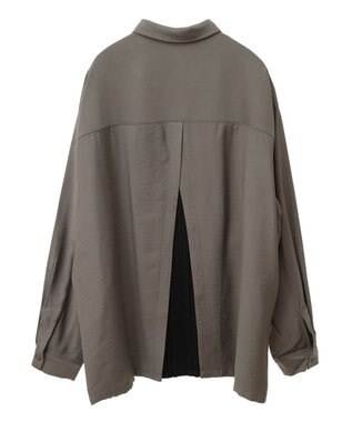 CRAFT STANDARD BOUTIQUE バックプリーツシャツ Khaki