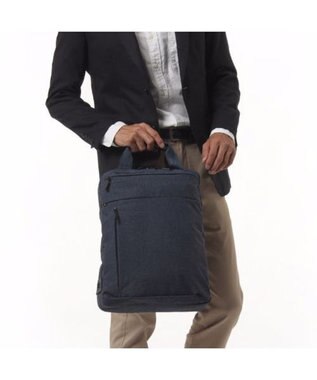 ACE BAGS & LUGGAGE ace. ホバーライト 軽量スリムでPC収納可能。自転車通勤に最適なビジネス対応型A4リュック 59004 エース ネイビー
