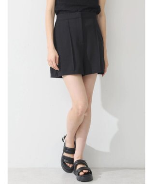 earth music&ecology カットツイルショートパンツ Black