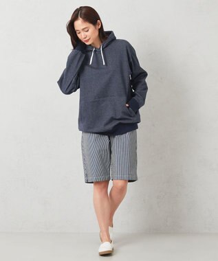 JOSEPH ABBOUD MOUNTAIN 【SPACE／UNISEX】オーガニックコットン使用 ヴィンテージインレー パーカー ネイビー系