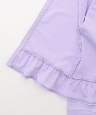 ANY KIDS 【UVカット】フリルラッシュガード ラベンダー
