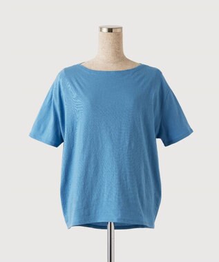 TOQUE 〈大草直子さんアドバイザー〉 【天然素材】タンギス コットン天竺半袖Tシャツ サックス