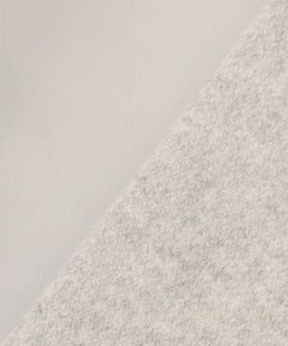 自由区 S シャルムビーバーノーカラーロング コート グレージュ