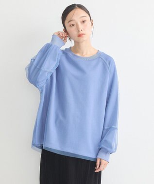 earth music&ecology シアーレイヤードプルオーバー Blue