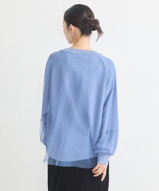 earth music&ecology シアーレイヤードプルオーバー Blue