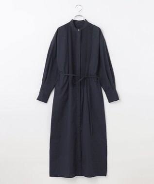 #Newans 【ANSWER for Co-Creation】ピンタックデザインワンピース ネイビー系