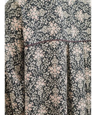 CRAFT STANDARD BOUTIQUE パイピングカフタンワンピース Black