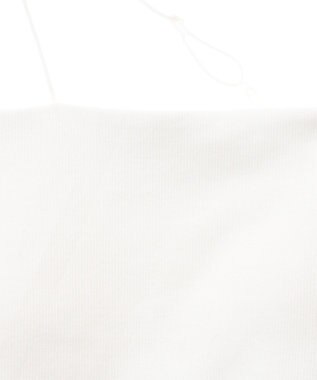 earth music&ecology アシメショルダーショートキャミソール Off White